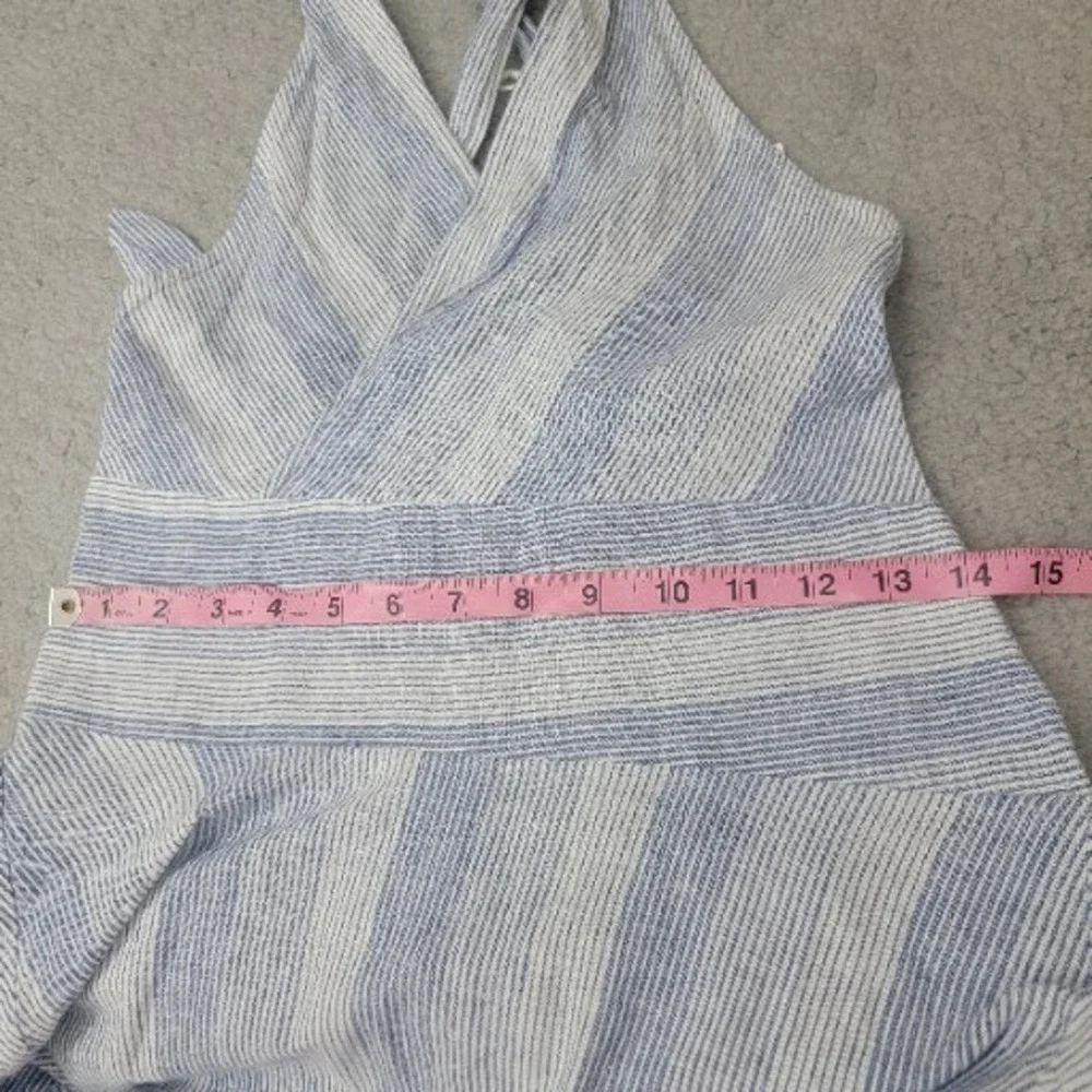 Free‎ People Endless Summer Sunset Surf Midi Dress Sky Blue Stripe Size XS READ